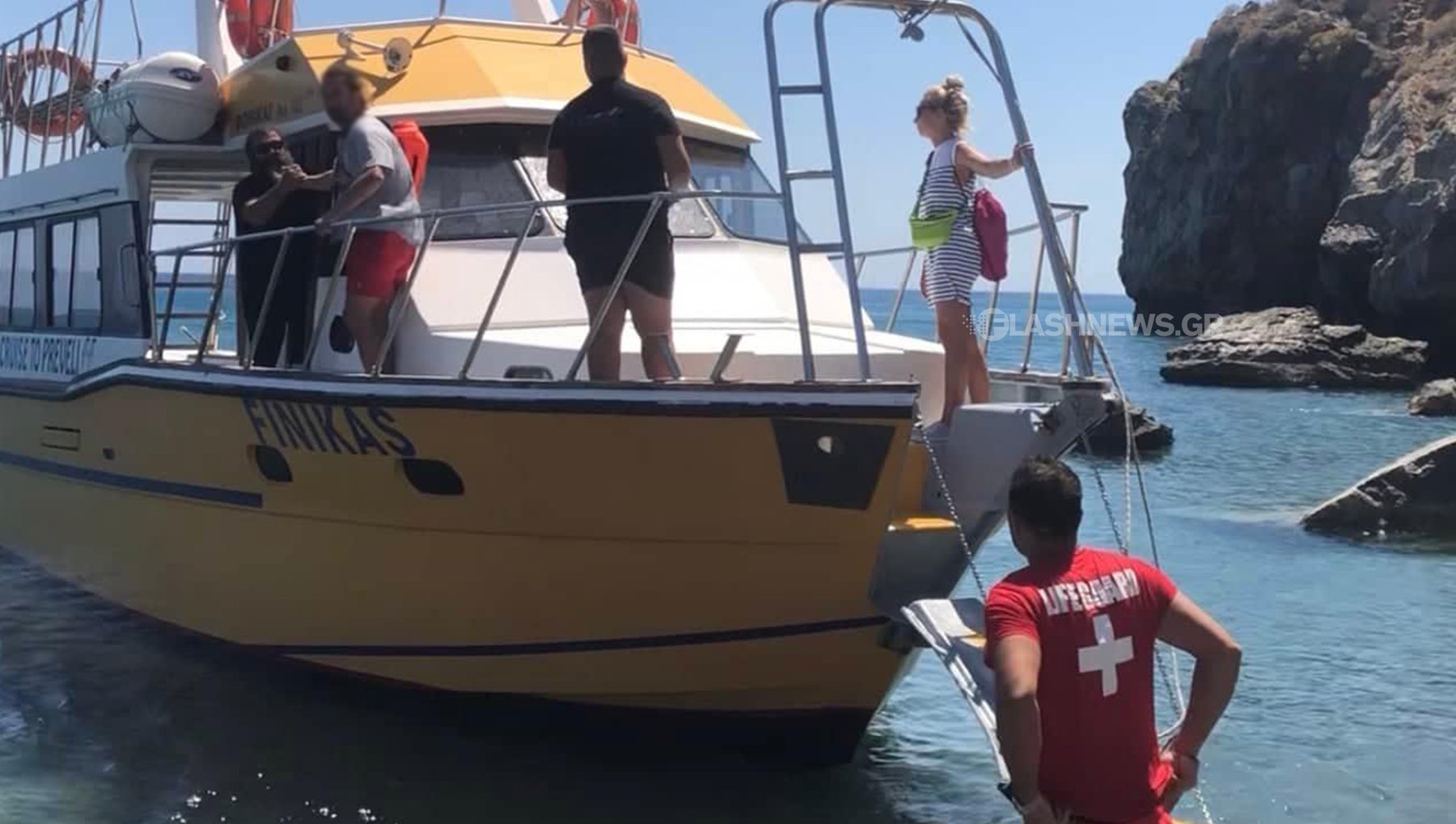 διάσωση τουρίστα στην Πρέβελη 