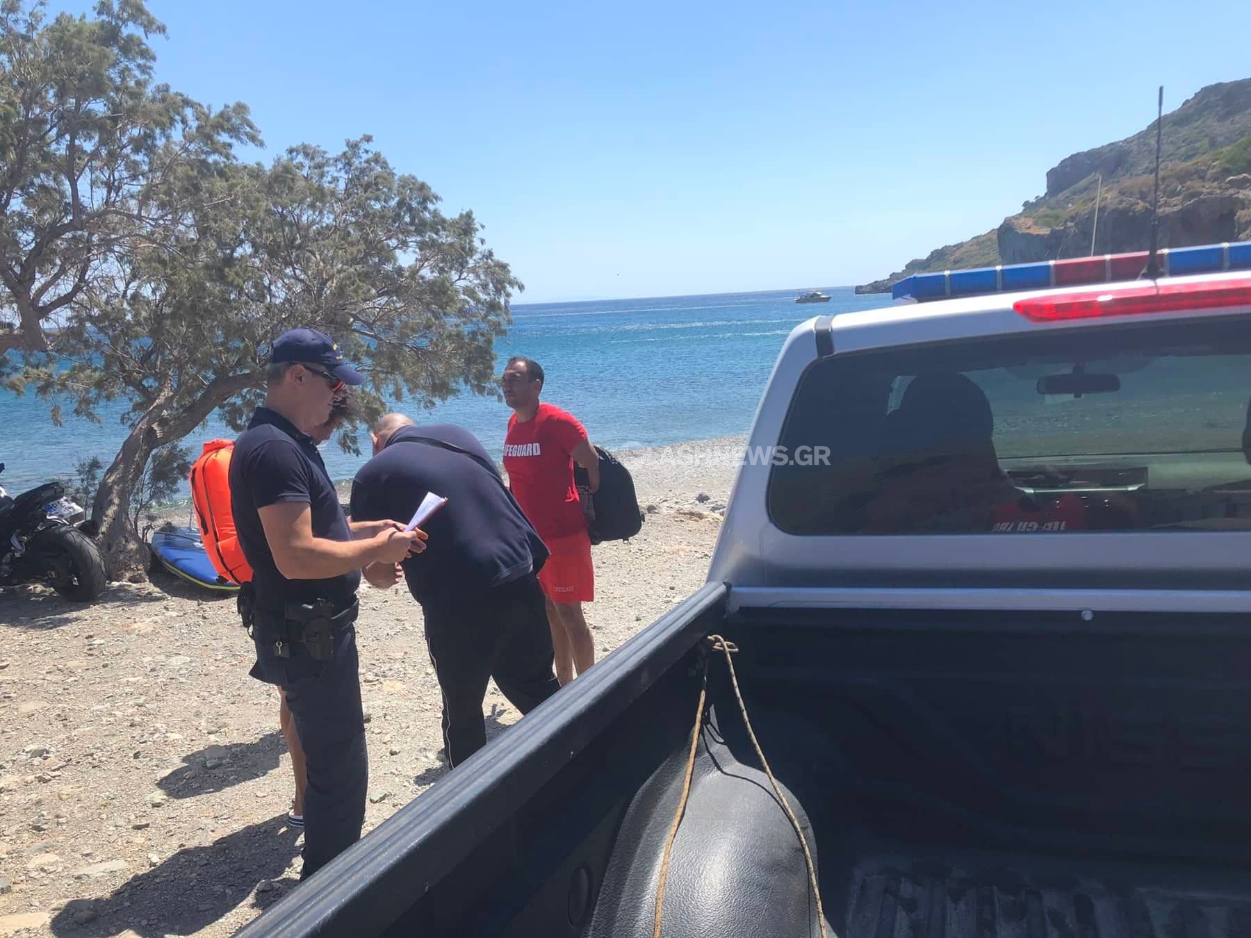 διάσωση τουρίστα στην Πρέβελη 