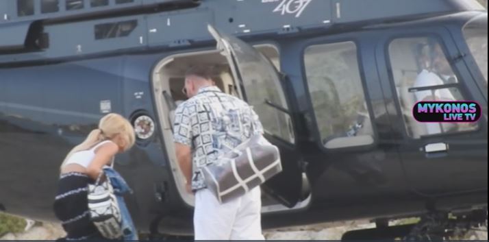 Κατερίνα Καινούργιου – Νίκος Κοκλώνης: “Πετάχτηκαν” με ελικόπτερο για φαγητό στη Μύκονο – ΒΙΝΤΕΟ