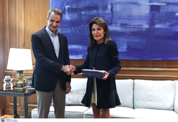 Κυριάκος Μητσοτάκης Γιάννα Αγγελοπούλου