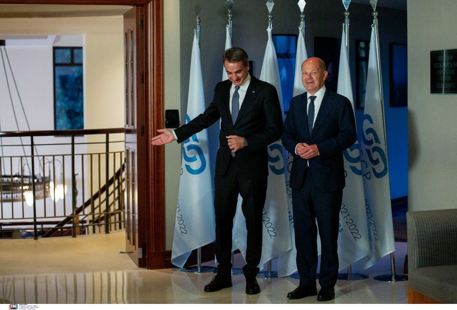 Ο Μητσοτάκης και ο Σολτς στη Θεσσαλονίκη