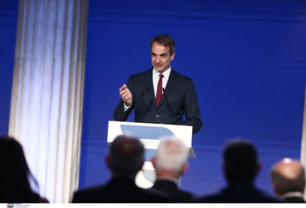 Ο Κυριάκος Μητσοτάκης στο ΕΒΕΑ