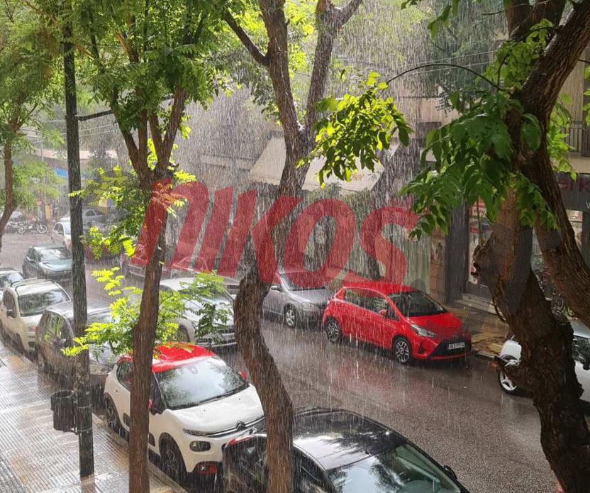 Κακοκαιρία: Ξαφνικό μπουρίνι σε Παγκράτι και χαλάζι στου Ζωγράφου – ΦΩΤΟ αναγνώστη