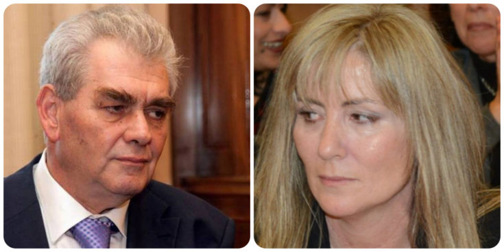 Ο Δημήτρης Παπαγγελόπουλος και η Ελένη Τουλουπάκη