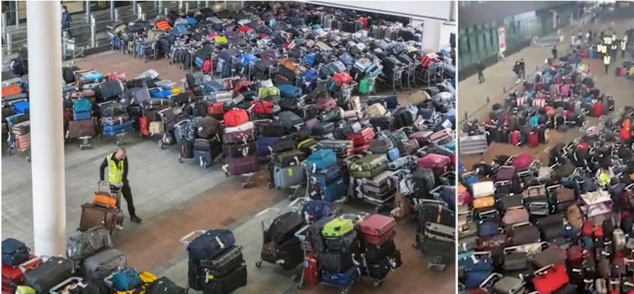 Χάος στο Χίθροου: “Βουνό” οι βαλίτσες και ακυρώσεις πτήσεων