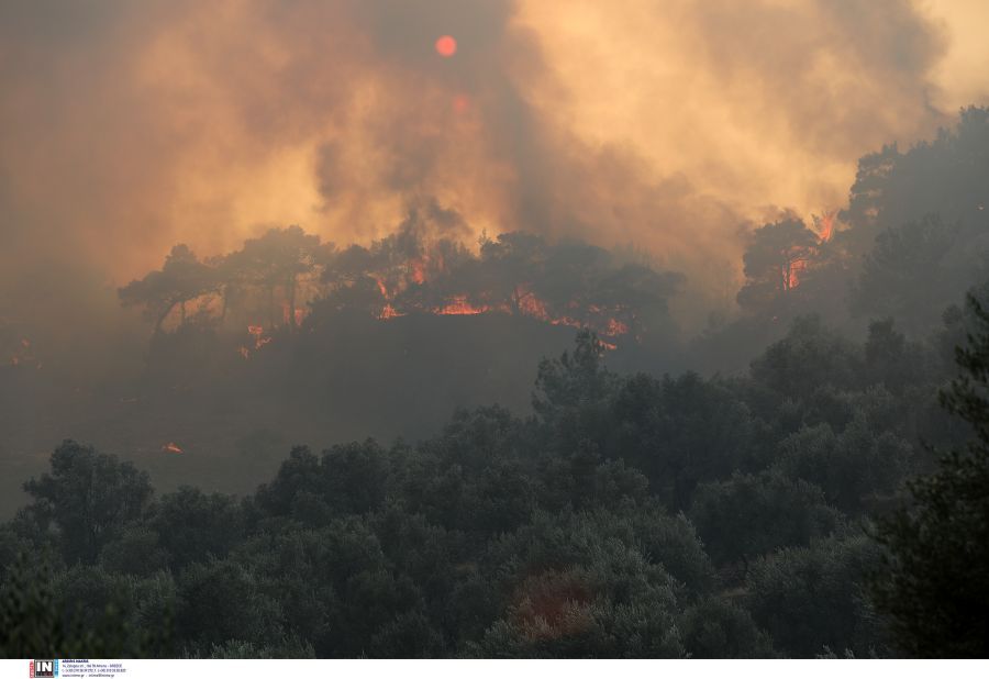 φωτιά Λέσβος