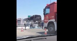 Μεσολόγγι- φωτιά σε λεωφορείο