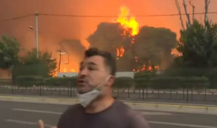 Παλλήνη- φωτιά- Γιώργος Τσελίκας