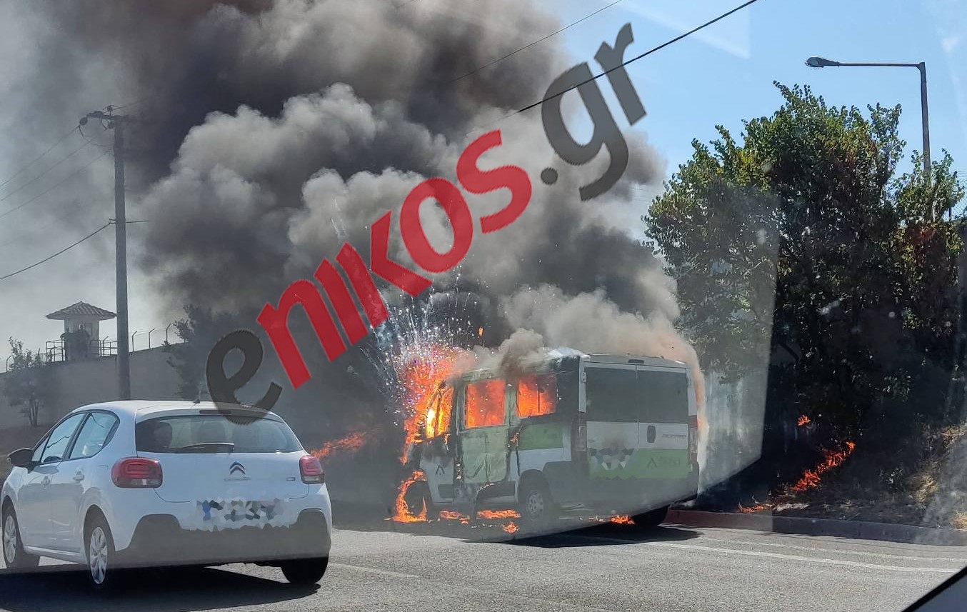 Άγιος Στέφανος: Φωτιά σε όχημα στην Εθνική Οδό – ΦΩΤΟ αναγνώστη