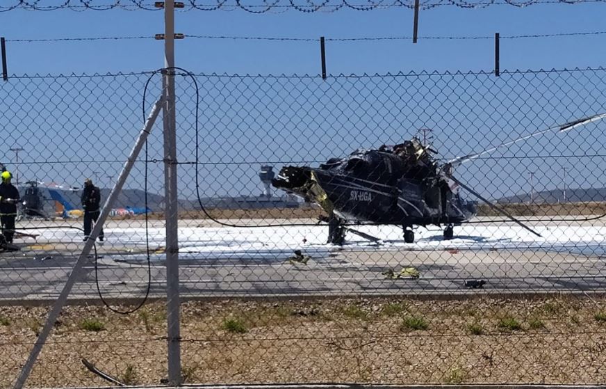 Φωτιά σε ελικόπτερο στο «Ελευθέριος Βενιζέλος» – Οι πρώτες πληροφορίες