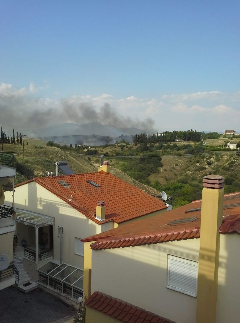 Γωτιά στην Ανατολική Θεσσαλονίκη. 