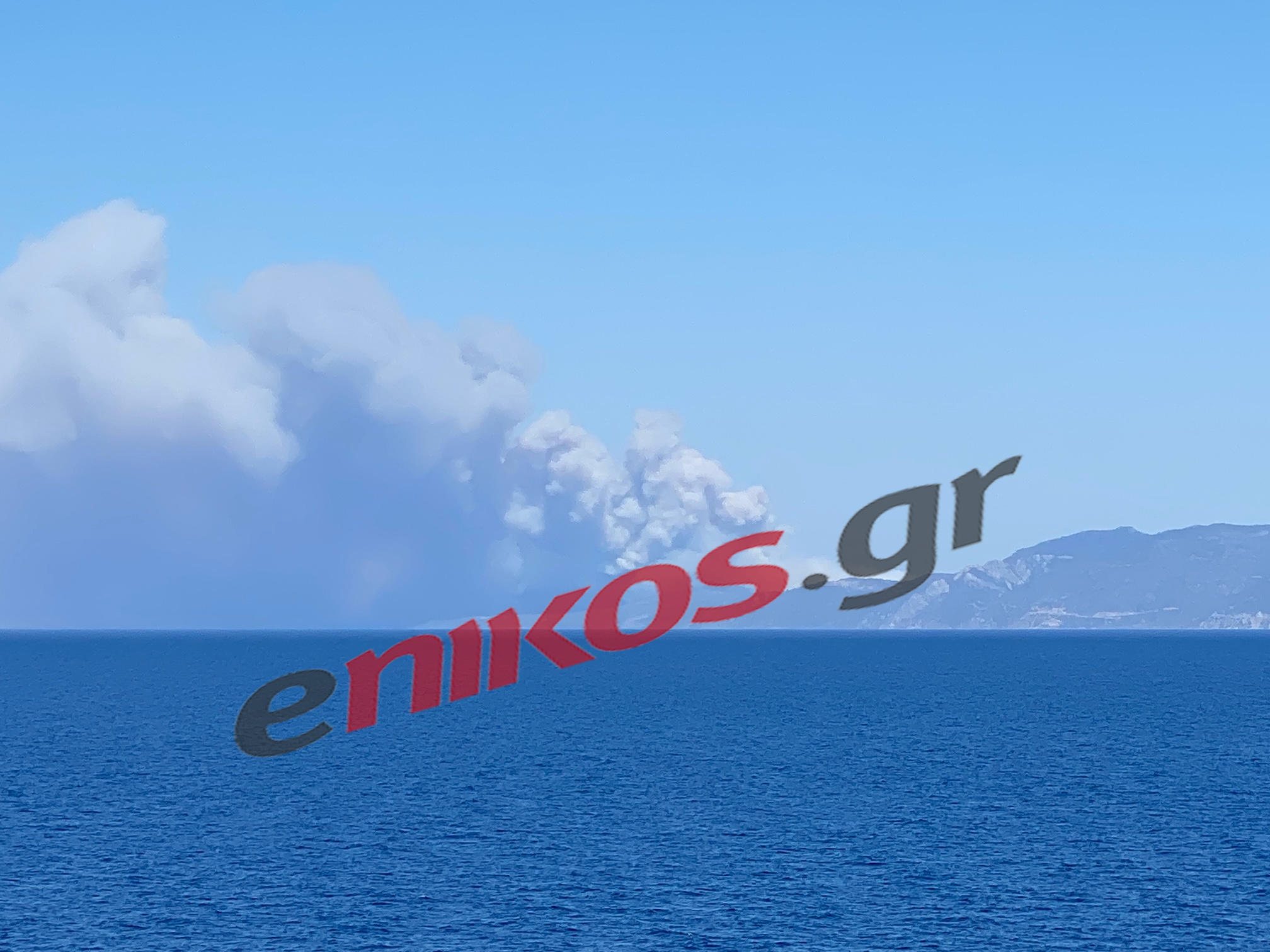 Φωτιά στη Λέσβο