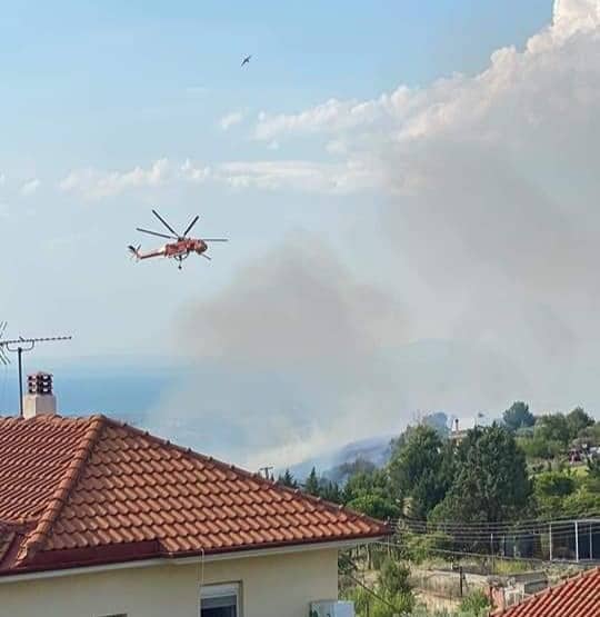 Φωτιά στην Ανατολική Θεσσαλονίκη