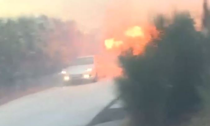 φωτιά στο Ντράφι- αυτοκίνητο