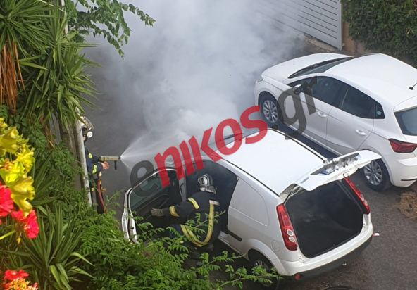 Φωτιά σε αυτοκίνητο στην Αγία Παρασκευή