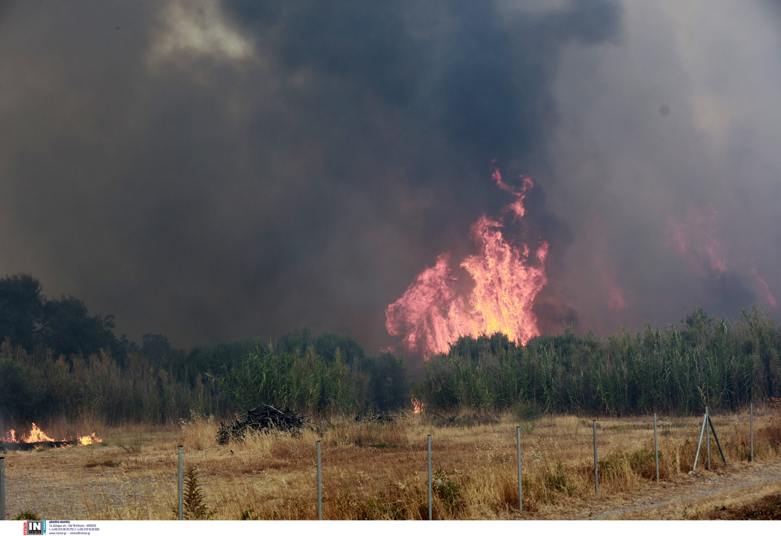Φωτιά Λέσβος