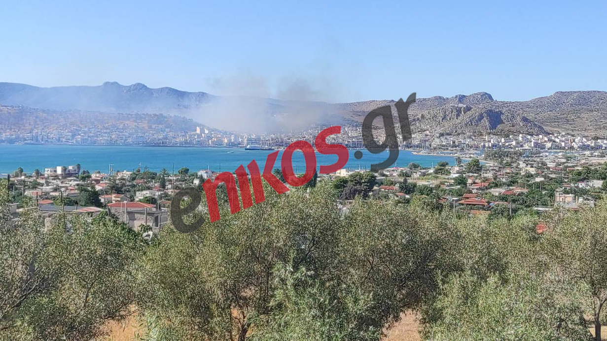 Φωτιά στη Σαλαμίνα