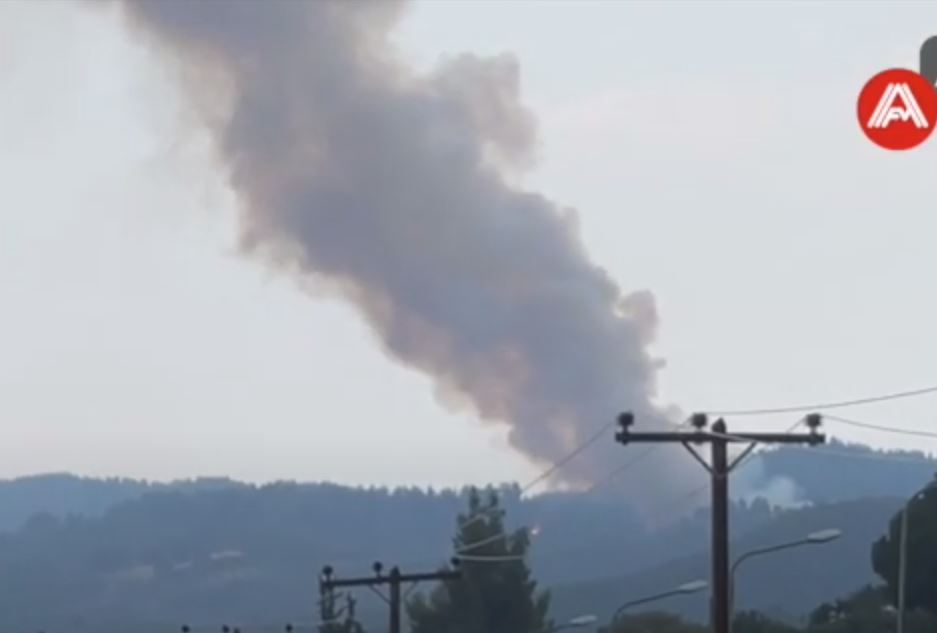 Φωτιά ΤΩΡΑ στην Χαλκιδική – Οι πρώτες εικόνες