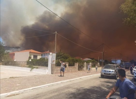 φωτιά Λέσβος