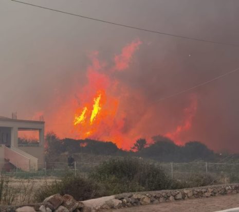 φωτιά Λέσβος
