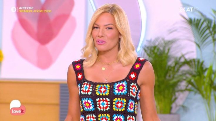 Η Ιωάννα Μαλέσκου στον "αέρα" της εκπομπής της