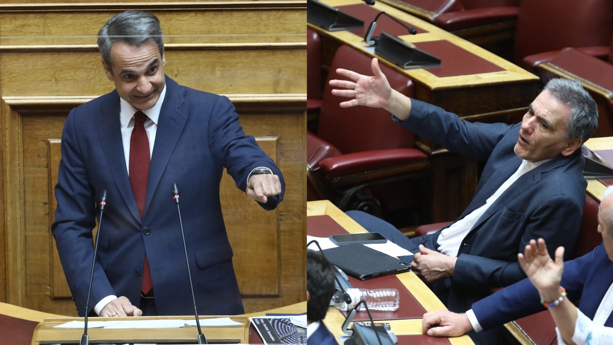 Μητσοτάκης Τσακαλώτος Βουλή