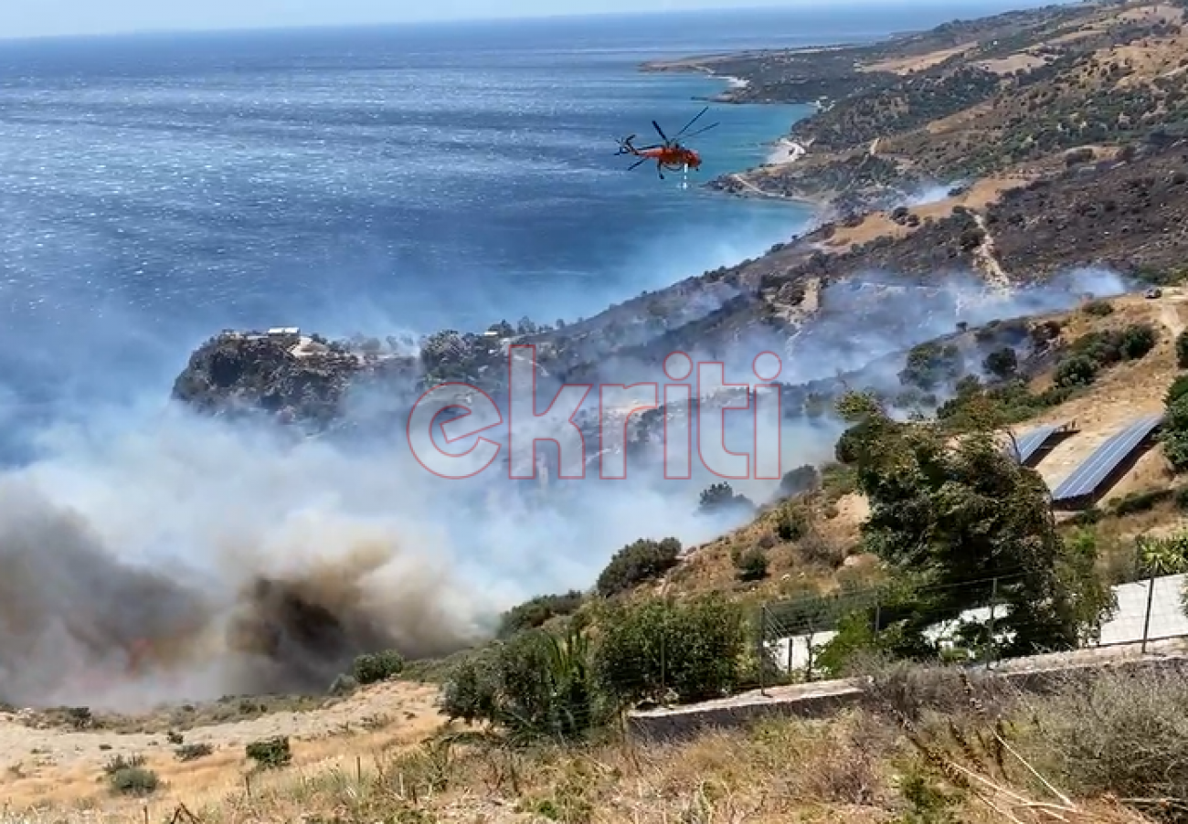 Φωτιά στο Ρέθυμνο: Νέο πύρινο μέτωπο απειλεί κατοικημένες περιοχές