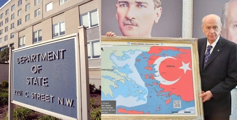 Στέιτ Ντιπάρτμεντ για χάρτη Μπαχτσελί: Η κυριαρχία και η εδαφική ακεραιότητα της Ελλάδας δεν αμφισβητούνται