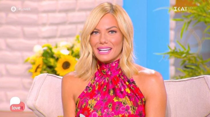 Η Ιωάννα Μαλέσκου στο φινάλε της εκπομπής της