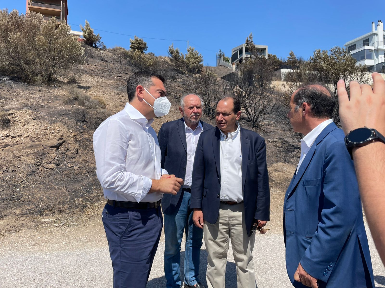 Αλέξης Τσίπρας φωτιά Πεντέλη