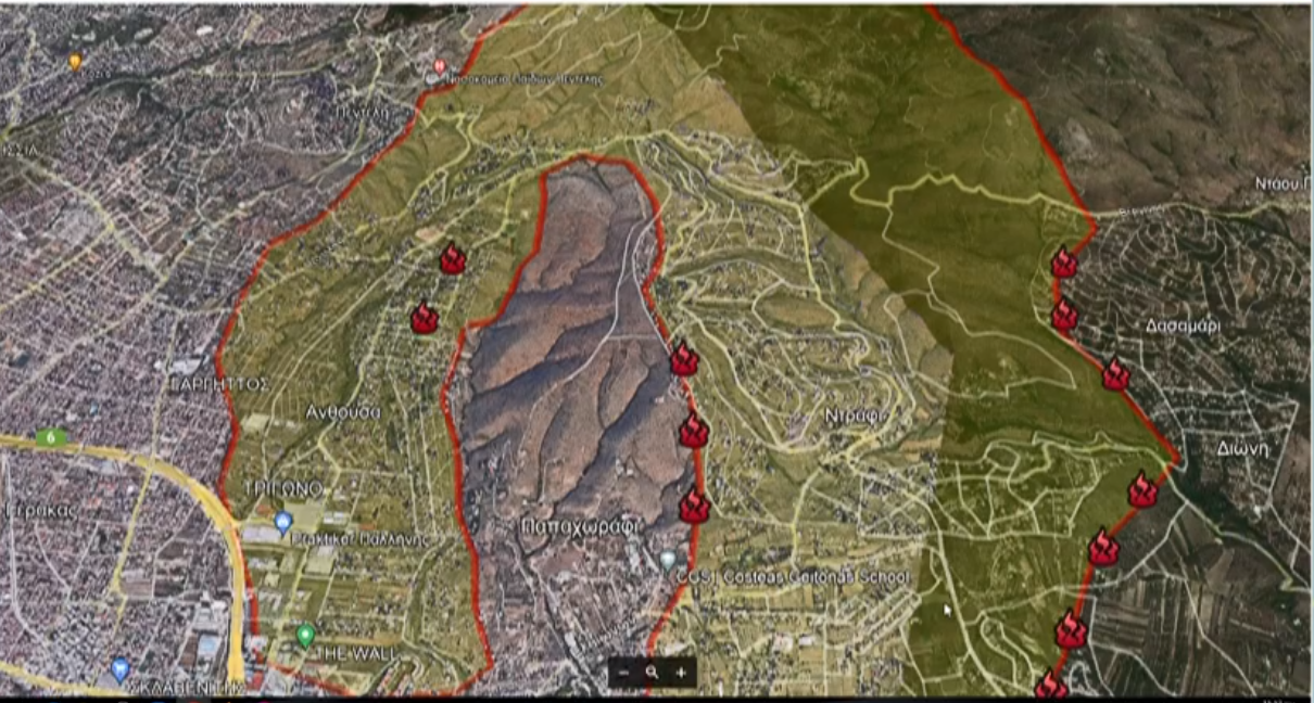 Φωτιά στην Πεντέλη