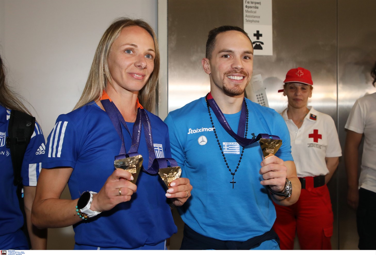 Ντρισμπιώτη και  Πετρούνιας επέστρεψαν στην Ελλάδα με τα χρυσά μετάλλια