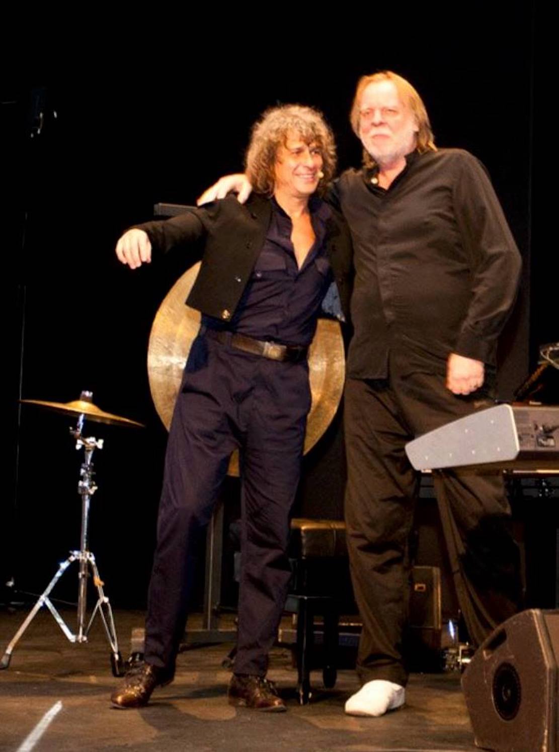 Ο Αλέξανδρος Χάχαλης με τον Rick Wakeman.