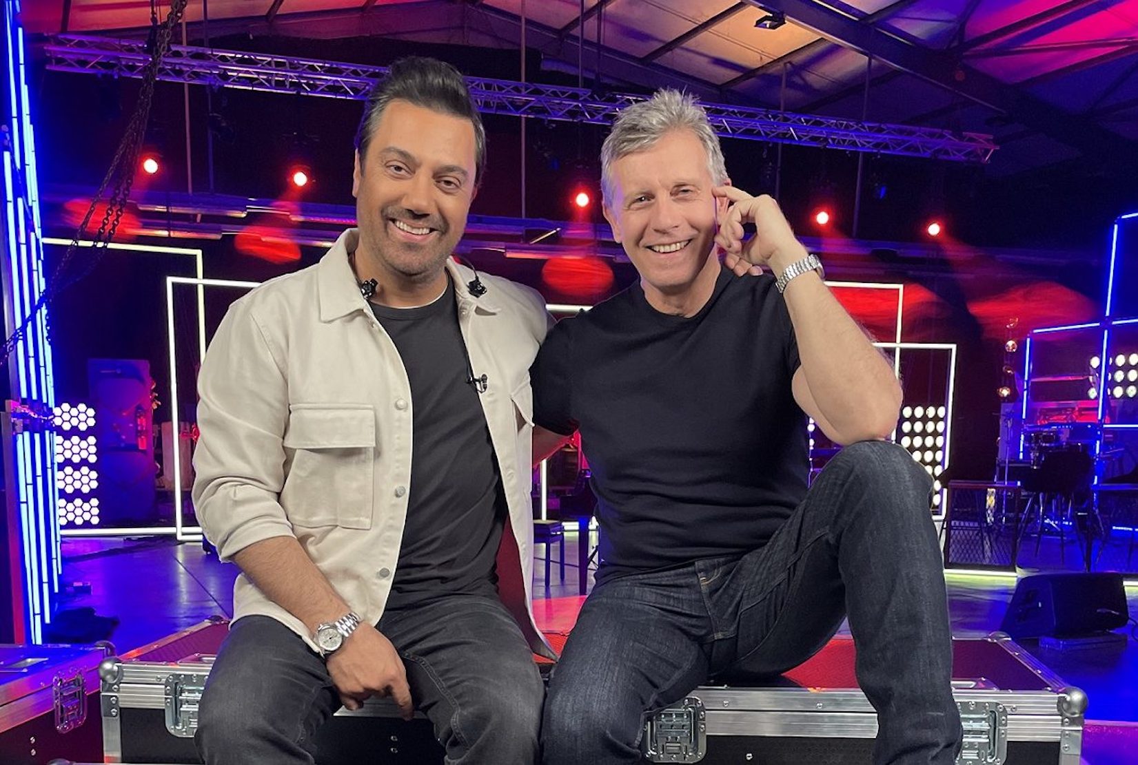 Ο Γιάννης Σαββιδάκης με τον Γιώργο Θεοφάνους