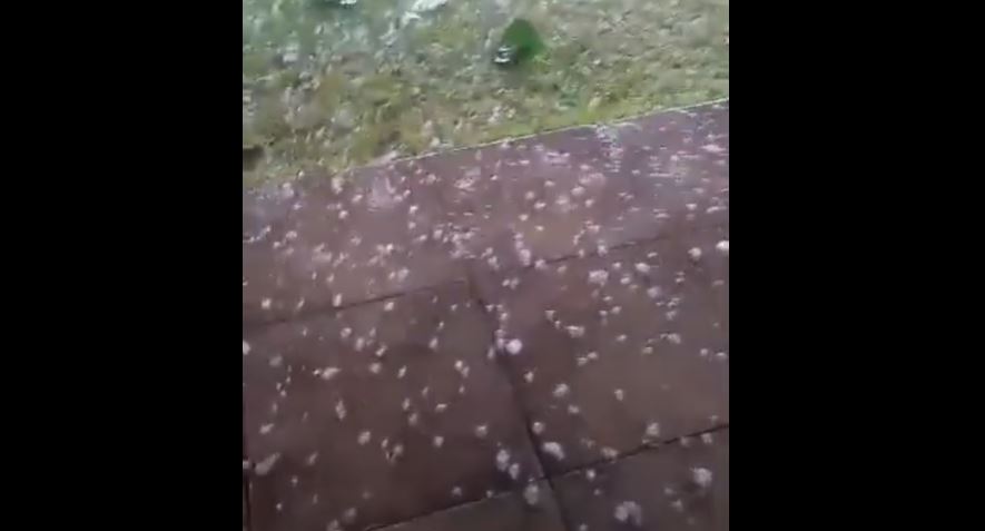 χαλαζόπτωση στο Αγρίνιο