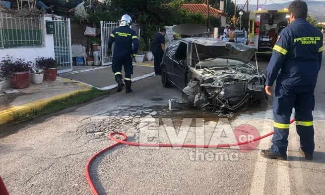 Εύβοια: Αυτοκίνητο έπεσε σε μαντρότοιχο σπιτιού – Τραυματίστηκε η οδηγός