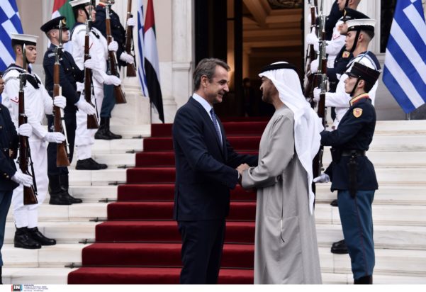 Κυριάκος Μητσοτάκης με τον πρόεδρο των ΗΑΕ