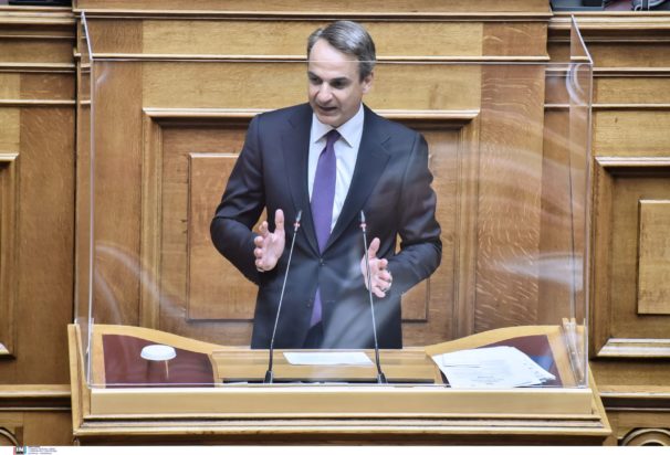 Κυριάκος Μητσοτάκης στη Βουλή.