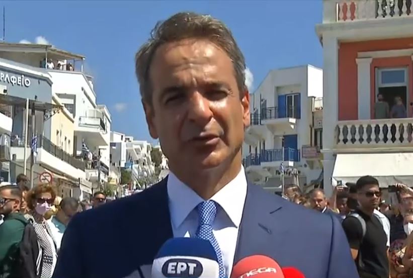 Στην Τήνο ο Κυριάκος Μητσοτάκης