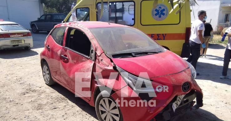 Εύβοια: Σοβαρό τροχαίο ατύχημα ύστερα από ανατροπή αυτοκινήτου