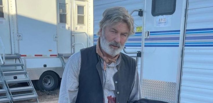 Ο Άλεκ Μπάλντουιν στα γυρίσματα της ταινίας Rust