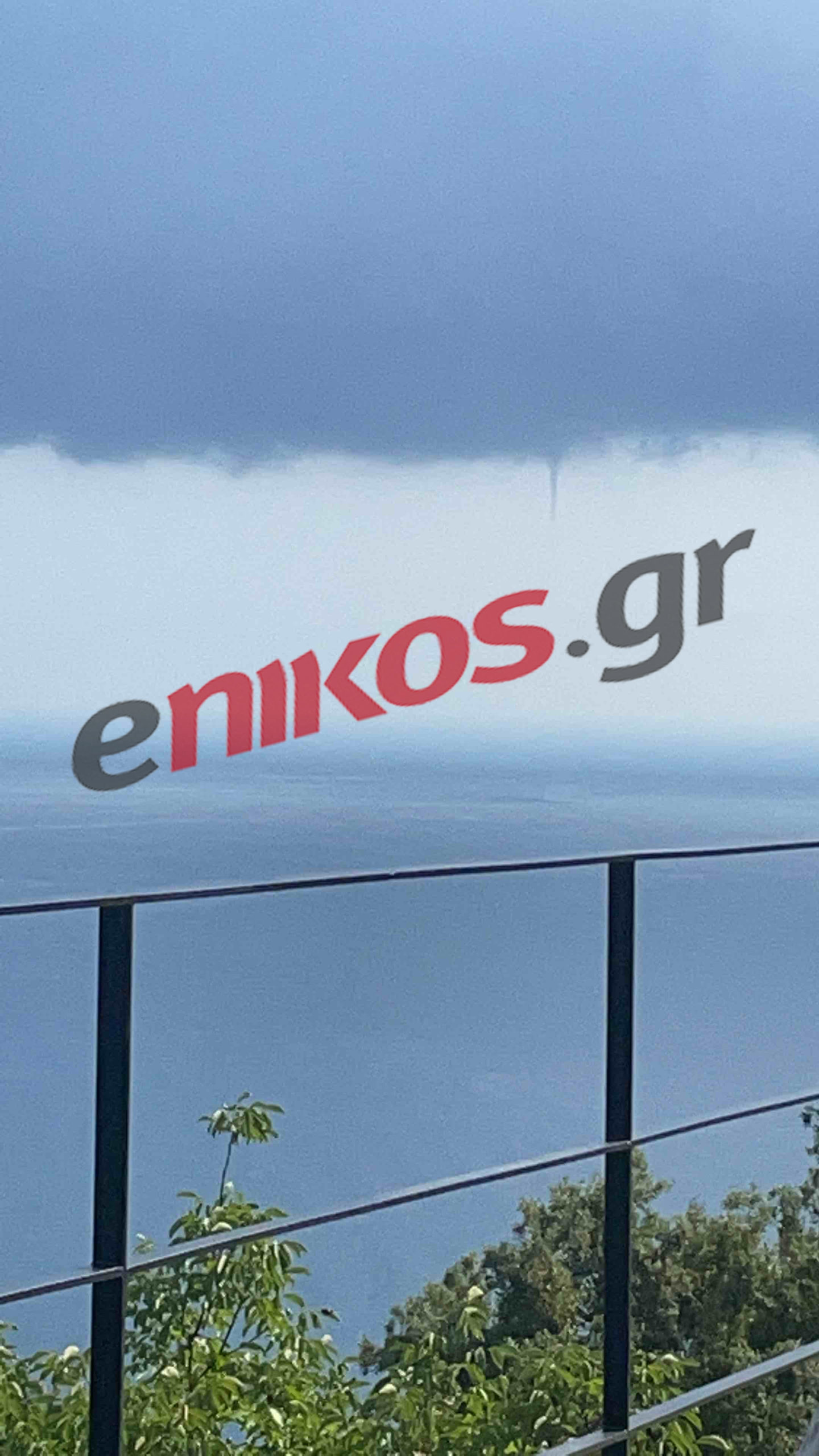 ανεμοστρόβιλος στην Εύβοια