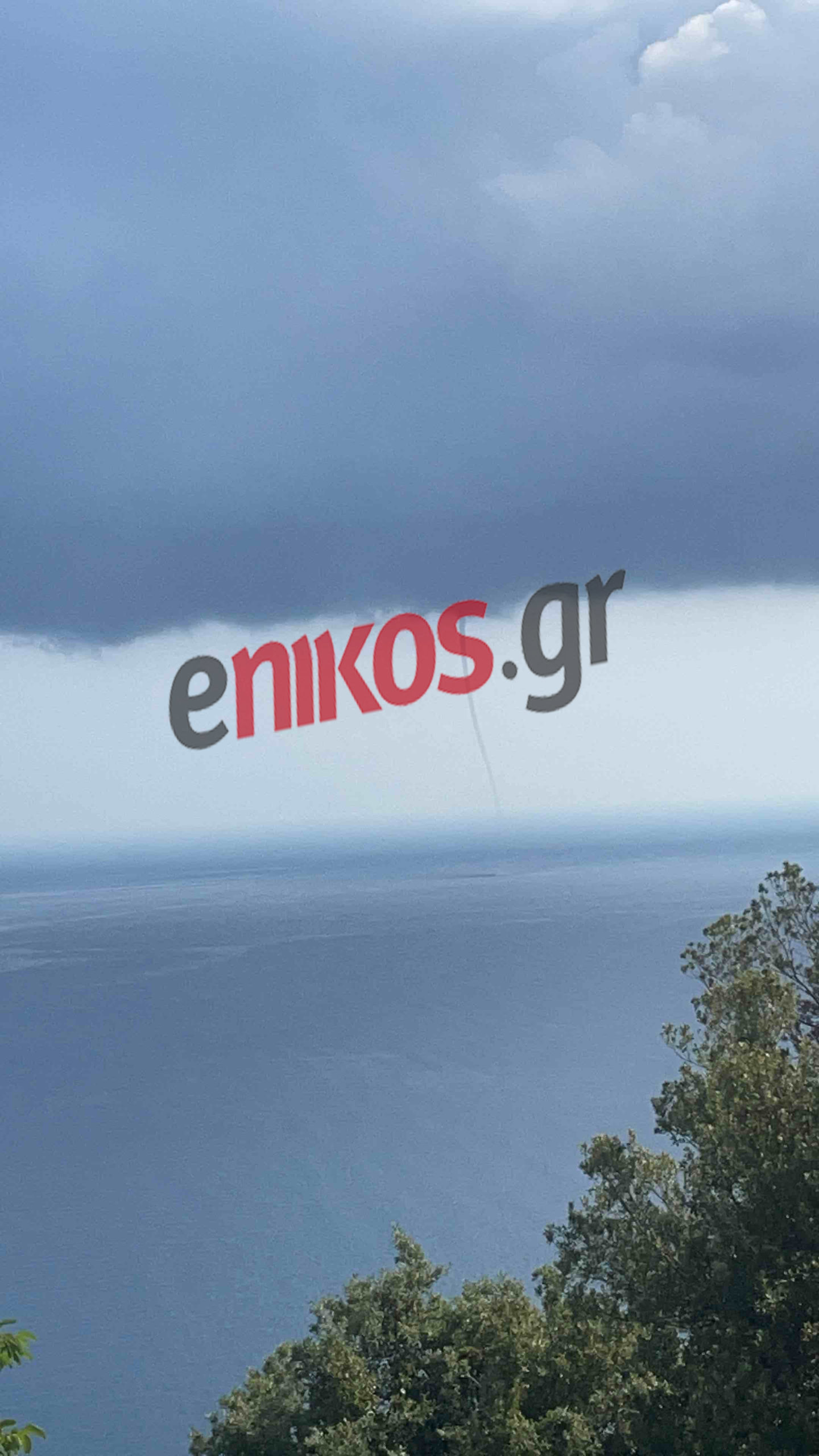 ανεμοστρόβιλος στην Εύβοια