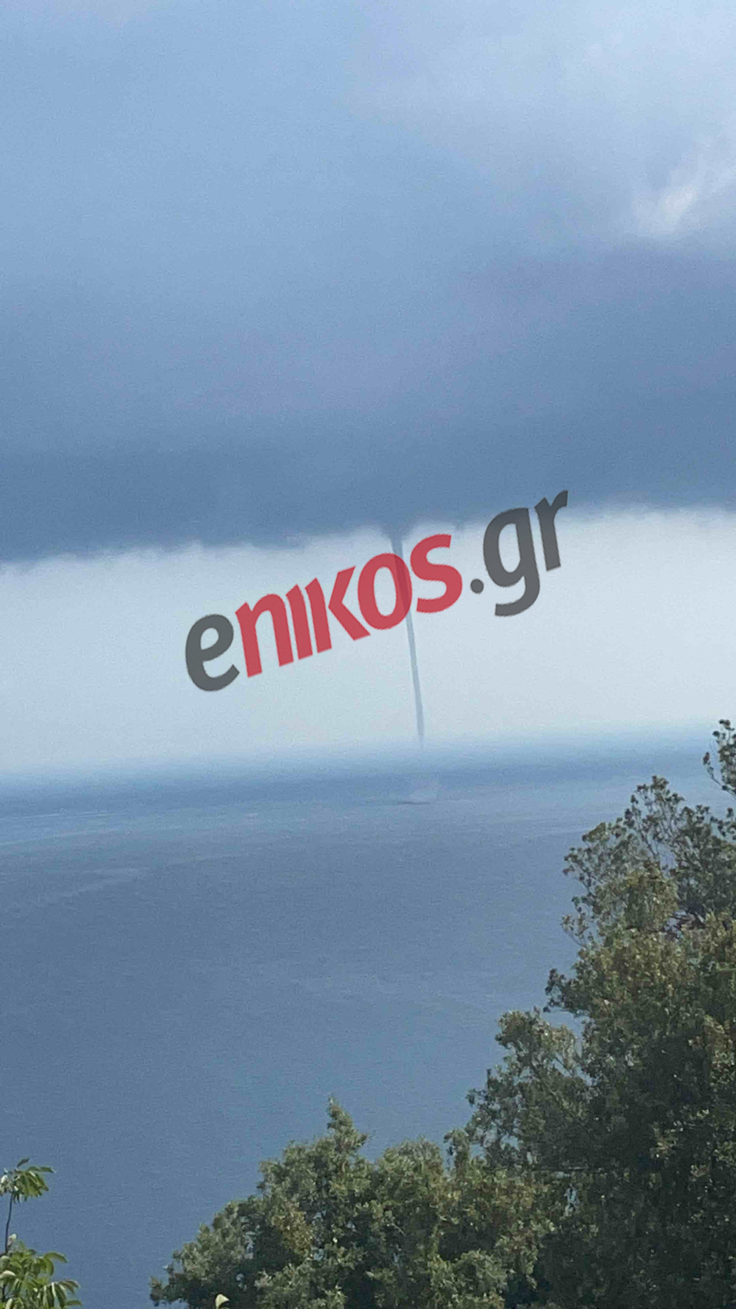 ανεμοστρόβιλος στην Εύβοια