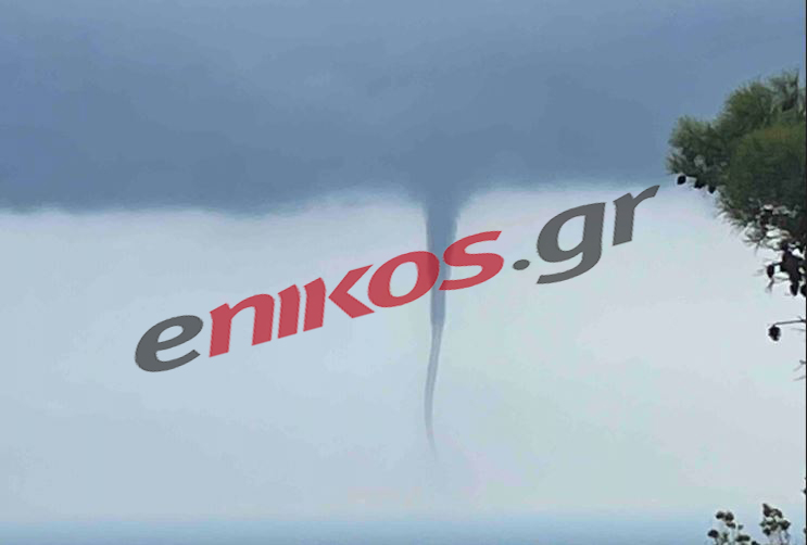 ανεμοστρόβιλος στην Εύβοια