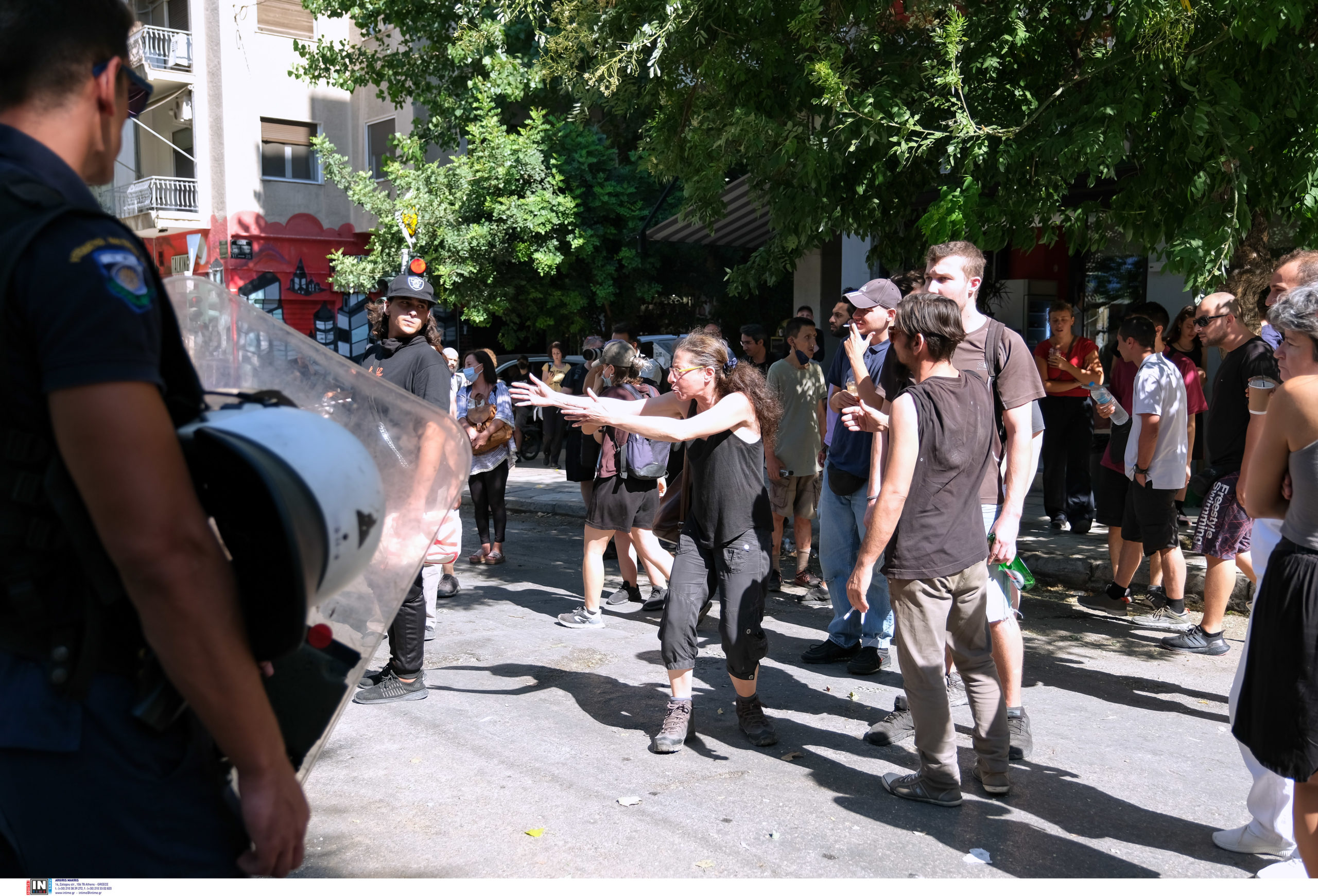 ένταση στα Εξάρχεια 