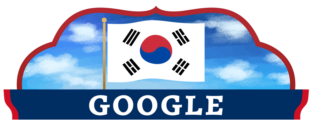 Google Doodle Ημέρα Απελευθέρωσης Κορέα