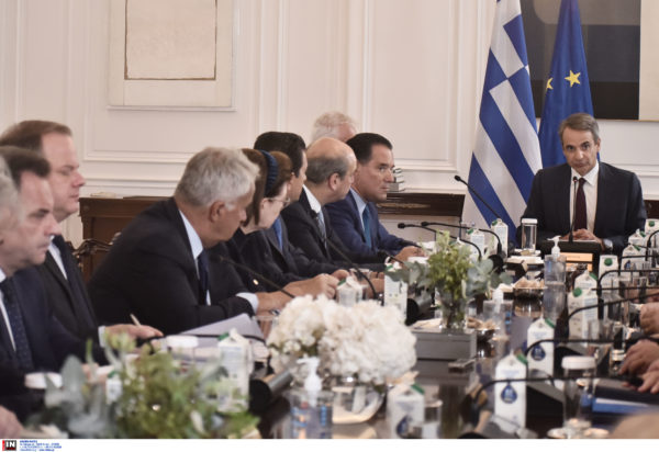 Κυριάκος Μητσοτάκης στο υπουργικό συμβούλιο