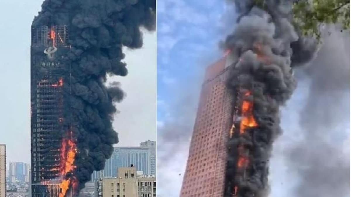 φωτιά Κίνα ουρανοξύστης