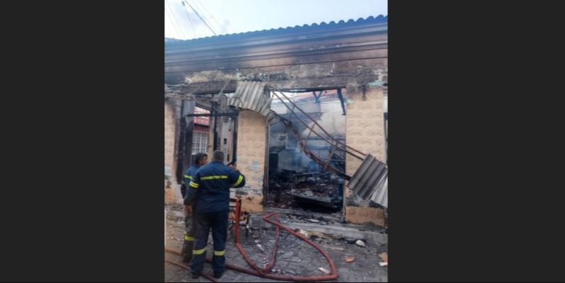 Φωτιά στη Λέσβο